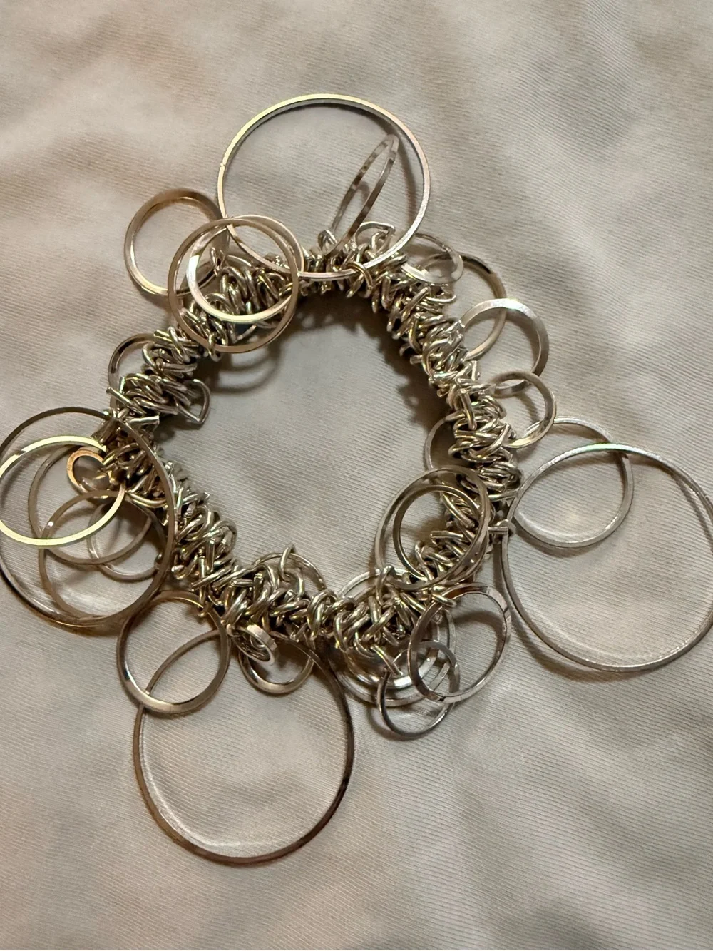 Fashion Mixed Lot 8 Bracelets Chain Beaded Charm Silver/Black